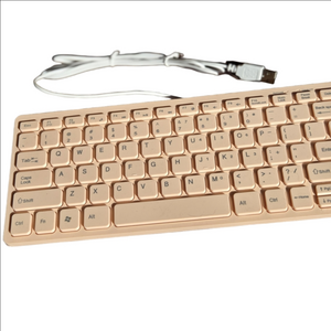 Peach USB Keyboard For Tablets Or Laptops